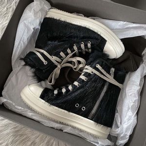 Rick Owens Pony Hair Ramones
